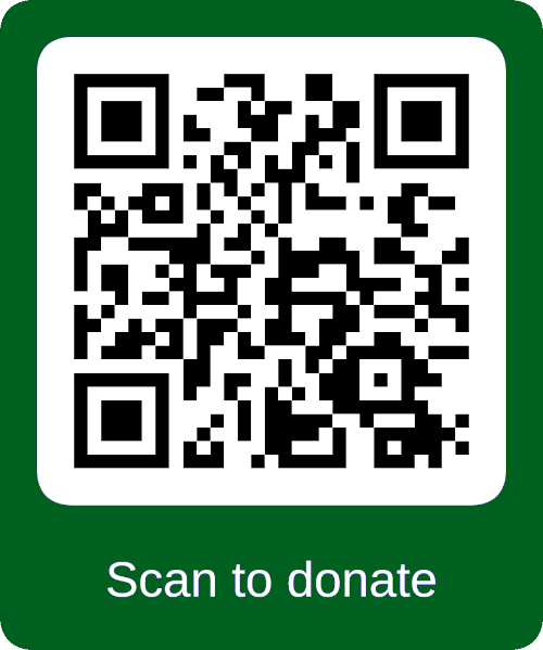Scan to donate QR code